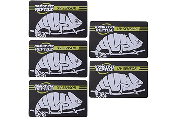 Tnfeeon Carte de Test UV pour Animaux de Compagnie, Mesures Faciles, Test Rapide Réutilisable, Carte de Capteur UVB, Testeur de Lampe Fluorescente UVA UVB pour Ampoule/lumière/lampe Reptile Reptile