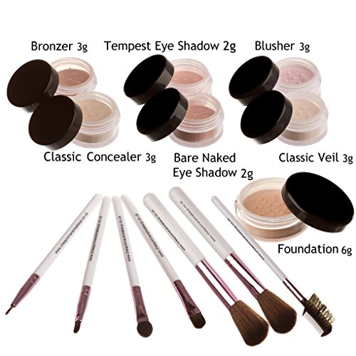Mineralshack 14 piece FAIRLY NEUTRAL natural minerals foundation makeup set