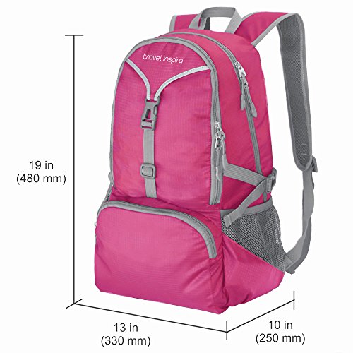 travel inspira 35L Lightweight Foldable Waterproof Boxed Classic Sporty Backpack for Camping, Hiking and Cycling