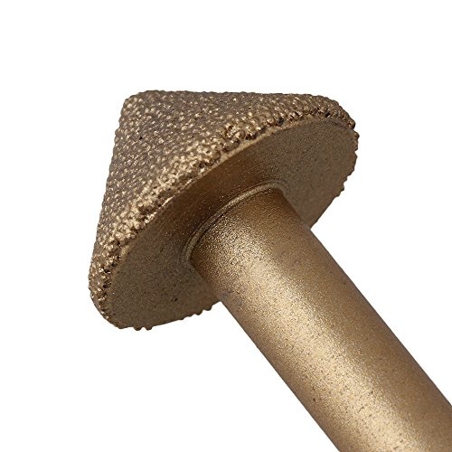 cnbtr 8 x 22 x 13 mm 90 Grad CNC Gravur Emery Bit eingelötete Diamant Tapered Bohrer - 5