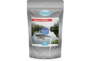 AQUARIS Futter für stör Fische trüben Nicht das Wasser und enthalten viele Nährstoffe mit nützlichen Elementen und leicht verdaulich 680 g / 1 L / 3 mm