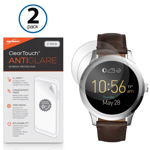 Fossil F Founder Gen 2 (2016) Displayschutzfolie, BoxWave® [ClearTouch AntiGlare (2er Pack)] Anti-Fingerprint Matt Folie Schutzfolie für Fossil F Gründer Gen 2 (2016), Tailor