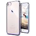 Produktbild KunyFond Plating Glänzend Glitzer Schutzhülle Silikon Hülle Crystal Clear TPU Handyhülle Case Durchsichtig Stoßdämpfend Transparent Weichem Flexible Tasche Bumper Schale für iPhone SE/5S/5 (Grau)