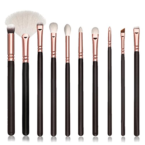 Tonsee 10PCS Pro MakeUp Cosmetic Set Eyeshadow Foundation Brush Set