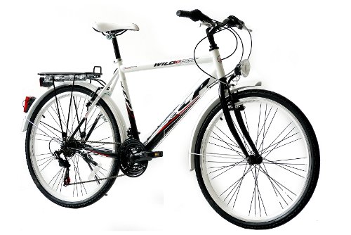 26″ KCP CITYBIKE TREKKINGRAD HERRENFAHRRAD WILD CAT schwarz weiss – 66 cm (26 Zoll) - 6