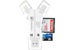 ZOIOT SD Kartenleser für Das iPhone, Die beide SD TF-Speicher gleichzeitig liest, für Trail Camera/Jagd Game Camera Viewer spielt Video-Foto auf Allen neuesten Apple iOS