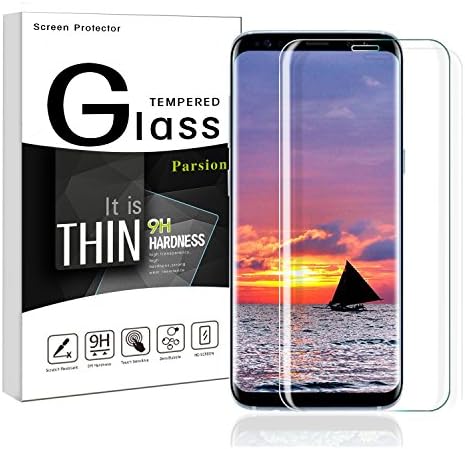 Galaxy S8 Screen Protector, Parsion Tempered Glass Screen Protector, 9H Hardness, Anti-Fingerprint HD Screen Protector Film for Samsung Galaxy S8 (Clear)