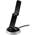 TP-Link T9UH Archer Scheda Wireless Dual Band AC1900Mbps, 4 Antenne Interne, USB 3.0, Pulsante WPS, Beamforming, Nero