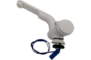 CR-MOESANCO® Grifo Automatico Caravana 12v para Autocaravana Lavabo Barco (Blanco)