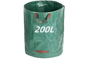NestNook Garden Waste Bags 200L Heavy Duty Waste Bags with Handles, Reusable Garden Bags for Yard Waste, Trimmings, Plant waste grass and Leaves