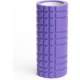 SUNYOGA Foam Roller Masaj Rulosu &ndash; Yoga, Pilates, Fitness ve Fizyoterapi İ&ccedil;in EVA K&ouml;p&uuml;k Masaj Aleti (33x14 cm) (Mor)