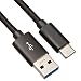 Produktbild Onoper Type C USB C Kabel auf USB 3.0 A für Type C Geräte, Macbook, ChromeBook Pixel, Samsung Galaxy S8, HTC 10, Google Nexus 5X / Nexus 6P / Pixel XL, OnePlus 2 / 3, Lumia 950 / 950XL, Huawei P10 - 1m / 3.3ft Nylon Schwarz