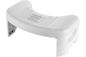 EIVDRU Sgabello per WC pieghevole per il bagno, squatty Potty, deambulatore antiscivolo per il bagno, sgabello da bagno, comodo sgabello antistitichezza per bambini adulti