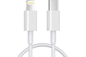 JJCALL 1.8M USB C to Lightning Cable [Apple MFi Certified] iPhone Fast Charger Cable USB-C Charging Cord for iPhone14/ 13/12/12 PRO Max/12 Mini/11/11PRO/XS/Max/XR/X/8/8Plus/iPad
