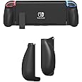 MystiForge Ergonomic Joy-Con Grip for Nintendo Switch/OLED - Anti-Slip Design with Wrist Strap Compatibility