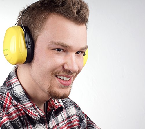 Gehörschutz, Größe stufenlos verstellbar, geeignet für jede Altersklasse, extra weiche Polster, große Ohrcups, ideal für handwerkliche Arbeiten, zum Lernen bei lauter Umgebung und vielem mehr - 4