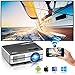 Price comparison product image Mini Portable LED Wifi Projector with Bluetooth Android LCD HD Wireless Home Movie Projector 1080p Airplay HDMI USB VGA AV Audio for Samsung iPhone iPad Smartphone Tablet Laptop PC Roku Firestick Kodi