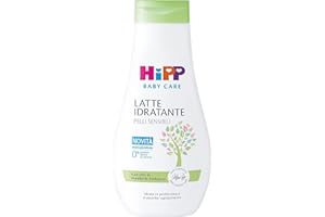 HiPP - Baby Care - Latte Idratante per Bambini, Idrata in Profondità, per Pelli Sensibili, pH Neutro, con Olio di Mandorle Bio e Burro di Karité, 1 Flacone da 350 ml