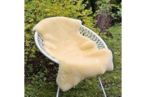 Hollert German Leather Fashion Lammfell Gelb - 2. Wahl Merino Schaffell Baby Bett Sitzunterlage waschbar Größe 70-80