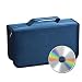 Produktbild Futurepast CD Tasche für 128 CDs/DVDs Auto CD Aufbewahrung SD Ordner Brieftasche Tasche Große Kapazität Ddauerhaften Gebrauch (Blau)