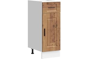 vidaXL Base da Cucina Porto Legno Antico in Legno Multistrato, Mobile Base lavello, Mobile Base Cucina con cassetto, Mobile Base lavello