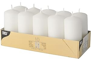 PAPSTAR 17915 Pelarljus, Vit, 10 St