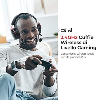 Mpow Air 2.4g Wireless Gaming Headset For Ps5/ps4/pc Computer Headphone  With Noise Cancelling Mic Usb Transmitter For Pc Gamer - Earphones \u0026  Headphones - AliExpress