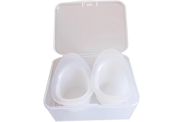 Perfeclan Lot de 2 gobelets en silicone pour lavage oculaire Doux avec récipient de rangement Gobelets de nettoyage portables pour rinçage des yeux