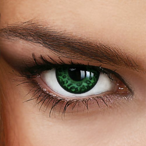 Luxdelux® - Lentes de Contacto de Color Verde *Leopard Green* - Duración 1 año