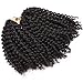 Synthetic(1#) Marlybob Kinky Curl (3 Bundles/pack) 8'' Curly Wave Crochet Braiding Hair Extension