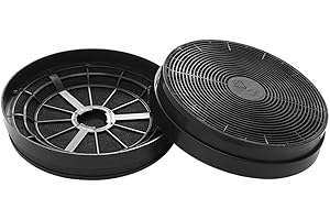 EVAYP / 2x Filtre à charbon actif/Convient pour Boaman - Hanseatic - PKM - Exquisit- Respekta / CF110 MIZ0023 KF561 K606 DU652 AS0015184 CF 110 pour hottes de cuisine, hottes aspirantes