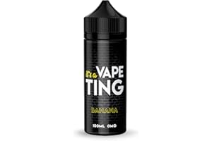 ITS'S A VAPE TING It's a Vape Ting: Banana Vape E Liquid, Premium 100ml Sub Ohm Vape Liquid, 70vg/30pg E-Cigarette Juice, 0mg No Nicotine Vape Juice, 120ml Chubby Gorilla Liquid-Leak Blocker Short Fill