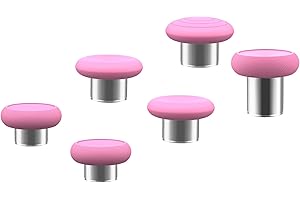 E-MODS GAMING Metall-Daumensticks Ersatz für Xbox One Elite Controller Serie 2 Modell 1797 – Daumensticks-Kits für Elite Series 2 Core Controller (6-in-1-Pink)