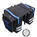 Produktbild AUVSTAR Bike Rack Bag mit doppelter Panniers, 24L,8 Seite Reflektoren, Fahrrad hinten Sattel Regal Gepäck Handtaschen für Cargo Laptop, Rückseite Sitz Messenger Pack Trunk Satteltaschen