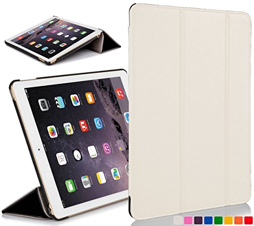 ForeFront Cases® Hülle für iPad mini - Kunstleder - Ständer-Funktion - magnetische Auto Sleep/Wake-Funktion - Weiß