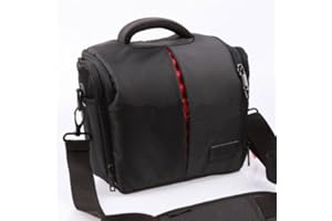 BV & Jo Waterproof Anti-shock Camera Case Bag with Extra Rain Cover Compatible with Canon EOS 4000D 2000D 1300D 1200D 250D,200D, Panasonic FZ82