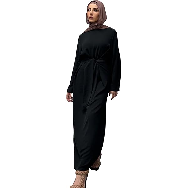 Jazvano Knopen Tweedelige Sets Effen Kleur Abaya Jurk Moslim Gebedskleding Dubai Gewaad Traditionele Islamitische Kleding 2 Stuks Vest Set, beige, M-L