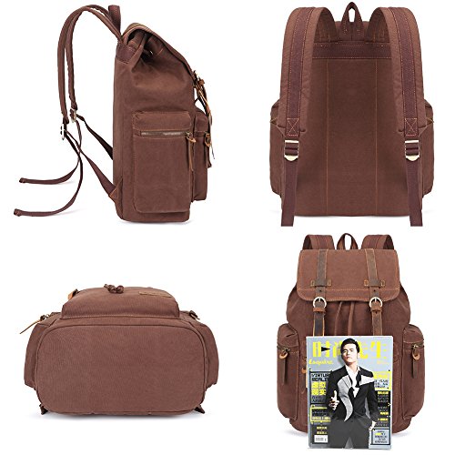 Bluboon Unisex Lederrucksack - 7