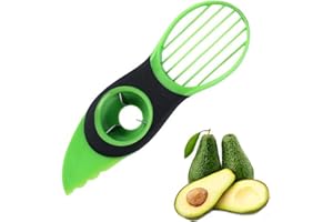 THETAG 3-en-1 Trancheuse à Avocat, Couteau de Coupe d'Avocat Avocat Couteau à Éplucher Gadgets de Cuisine pour Dénoyauter Noyau de karité Beurre Fruit Peeling Machine
