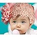 Ukamshop(TM)1PC Super Cute Rhinestone Unusual Angel Girls Baby Pearl Flowers Hairband Headbands For Baby (Lace Flower Pink)