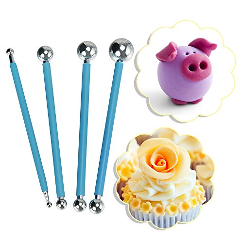 Outus Metallkugel Stylus Clay Ceramics Töpferei Bildhauerei Modellierung Werkzeug Set - 6