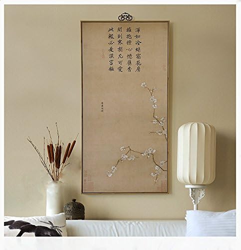 HZF-Vertical version of the new Chinese decorative painting corridor entrance mural paintings of modern mural painting,Wooden-frame,62*122 Murals