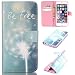 Produktbild Nancen Apple iphone 6 Plus / 6S Plus (5,5 Zoll) Handyhülle, Bunt Nette Romantische Muster Flip Etui Case Cover Lederhülle PU leder Folio Bookstyle Schutzhülle mit Standfunktion, Brieftasche und Karte Tasche [Freiheit Dandelion]