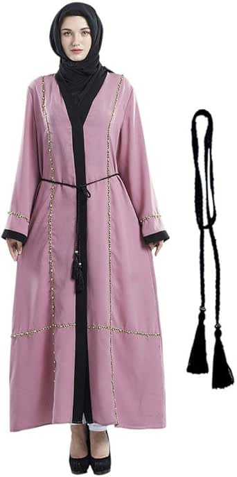 Robe Ethnique A Manches Longues Abaya Dubai Kaftan Pour Ramadan M Xxl Meijunter Robe Longue Musulmane Avec Hijab Pour Femme Robes Femme