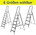 Produktbild Alu Stehleiter ECO Serie - 6 Größen wählbar (3 bis 8-stufig), 6-stufig