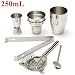 Produktbild Yongse 5pcs Bar trinken 250 ml Edelstahl Cocktail Shaker Jigger Mixer Set Barkeeper Tools
