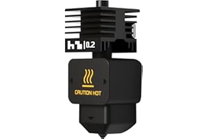 KOYOFEI Upgrade 0.2mm H2D, H2S Hotend Kit, 3D Printer Print Head Hot End Heating Block Kit with 0.2mm Hardened Steel Nozzle and Silicone Sock for Bambu Lab H2D/H2S, A1/A1 Mini