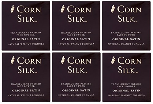 Corn Silk Translucent Pressed Face Powder Original Satin 10g - 6 Pack