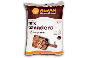 ADPAN Preparado de Pan | 1 kg | Sin Gluten | Vegano | Mix Panadera Sin Gluten | Fibra | Mezcla para Pan | Sin Lactosa
