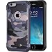 Produktbild JAMMYLIZARD Camouflage Hülle für iPhone 6/6s | Outdoor-Schutzhülle [Army HD] Military Case aus Silikon und Leder mit Tarnmuster, Blau